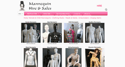 Desktop Screenshot of mannequinhire.com.au